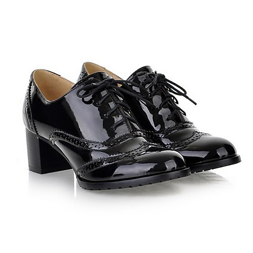 Women's Oxfords Block Heel Round Toe Patent Leather Fall Black / Burgundy / Blue / Daily
Women's Oxfords Block Heel Round Toe Patent Leather Fall Black / Burgundy / Blue / Daily