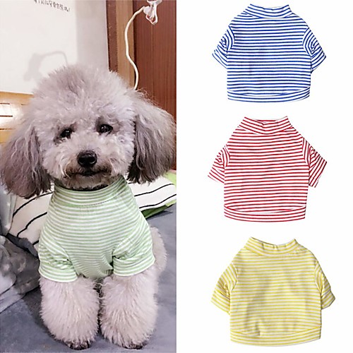 Dog Shirt / T-Shirt Puppy Clothes Stripes Casual / Daily Simple Style Dog Clothes Puppy Clothes Dog Outfits Yellow Red Blue Costume for Girl and Boy Dog Cotton XS S M L
Dog Shirt / T-Shirt Puppy Clothes Stripes Casual / Daily Simple Style Dog Clothes Puppy Clothes Dog Outfits Yellow Red Blue Costume for Girl and Boy Dog Cotton XS S M L