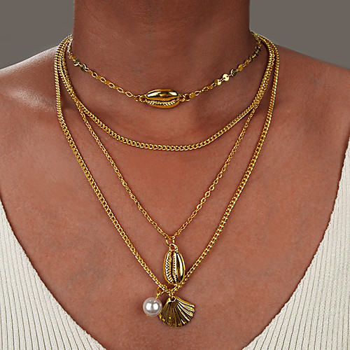 Women's Necklace Layered Necklace Chrome Gold Silver 54 cm Necklace Jewelry 1pc For Daily School Street Holiday Festival
Women's Necklace Layered Necklace Chrome Gold Silver 54 cm Necklace Jewelry 1pc For Daily School Street Holiday Festival