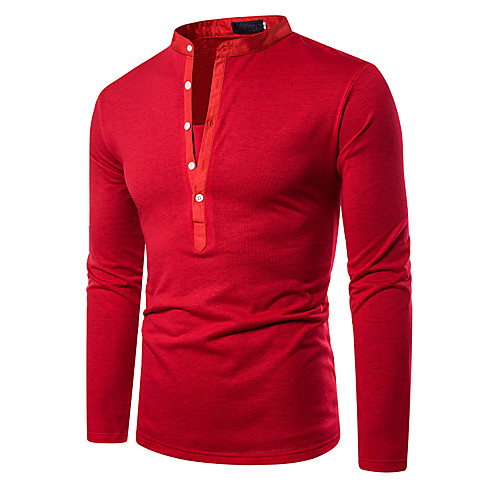 Men's T shirt Graphic Solid Colored Long Sleeve Casual Tops Basic White Black Red
Men's T shirt Graphic Solid Colored Long Sleeve Casual Tops Basic White Black Red