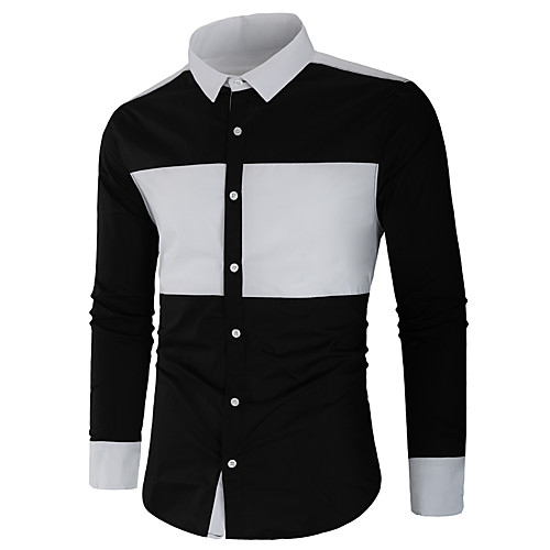 Men's Shirt Solid Colored Color Block Patchwork Long Sleeve Daily Tops Basic White Black Wine
Men's Shirt Solid Colored Color Block Patchwork Long Sleeve Daily Tops Basic White Black Wine