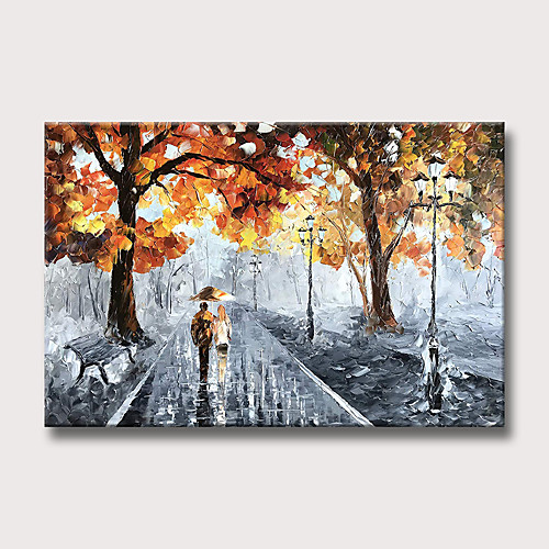 Oil Painting Hand Painted Horizontal Abstract Landscape Modern Rolled Canvas (No Frame)
Oil Painting Hand Painted Horizontal Abstract Landscape Modern Rolled Canvas (No Frame)