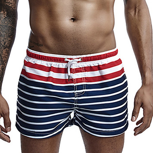 Men's Swim Shorts Swim Trunks Board Shorts Breathable Quick Dry Short Sleeve Drawstring - Swimming Diving Beach Stripes Patchwork Autumn / Fall Spring Summer / Micro-elastic
Men's Swim Shorts Swim Trunks Board Shorts Breathable Quick Dry Short Sleeve Drawstring - Swimming Diving Beach Stripes Patchwork Autumn / Fall Spring Summer / Micro-elastic