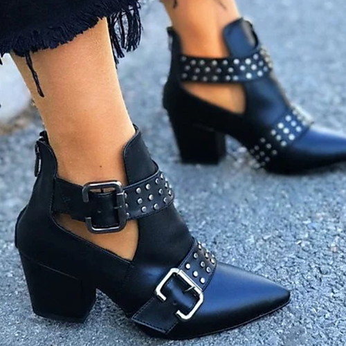 Women's Boots Chunky Heel Pointed Toe PU Booties / Ankle Boots Fall & Winter Black / White / Red
Women's Boots Chunky Heel Pointed Toe PU Booties / Ankle Boots Fall & Winter Black / White / Red