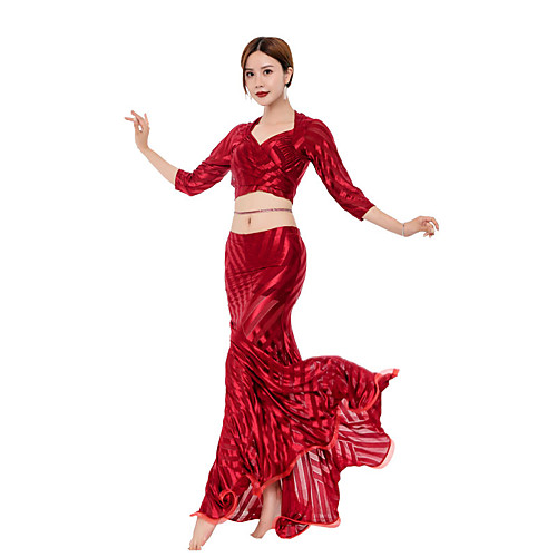 Belly Dance Skirts Cinch Cord Women's Performance 3/4 Length Sleeve Dropped Mesh Flocking
Belly Dance Skirts Cinch Cord Women's Performance 3/4 Length Sleeve Dropped Mesh Flocking