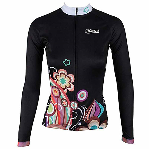 21Grams Floral Botanical Women's Long Sleeve Cycling Jersey - Black / Red Bike Jersey Top Thermal / Warm UV Resistant Breathable Sports Winter Fleece 100% Polyester Mountain Bike MTB Road Bike Cycling
21Grams Floral Botanical Women's Long Sleeve Cycling Jersey - Black / Red Bike Jersey Top Thermal / Warm UV Resistant Breathable Sports Winter Fleece 100% Polyester Mountain Bike MTB Road Bike Cycling