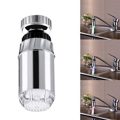 Glow LED Faucet Temperature Sensor Light RGB 3 Color Shower Kitchen Water Tap
Glow LED Faucet Temperature Sensor Light RGB 3 Color Shower Kitchen Water Tap