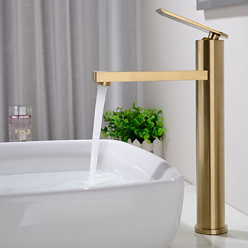 Bathroom Sink Faucet - Single Brushed Gold Centerset Single Handle One HoleBath Taps
Bathroom Sink Faucet - Single Brushed Gold Centerset Single Handle One HoleBath Taps