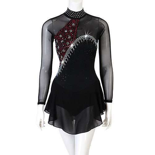 Figure Skating Dress Women's Girls' Ice Skating Dress Black Yan pink Violet Patchwork Stretch Yarn High Elasticity Competition Skating Wear Crystal / Rhinestone Figure Skating
Figure Skating Dress Women's Girls' Ice Skating Dress Black Yan pink Violet Patchwork Stretch Yarn High Elasticity Competition Skating Wear Crystal / Rhinestone Figure Skating