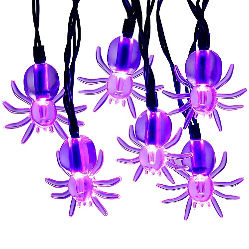 3m 9.8ft 20 LED Purple Spider String Lights Halloween String Lights for Halloween Party Halloween Decoration House Garden Yard
3m 9.8ft 20 LED Purple Spider String Lights Halloween String Lights for Halloween Party Halloween Decoration House Garden Yard