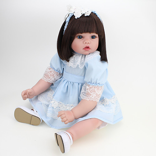 NPK DOLL 22 inch Reborn Doll Reborn Toddler Doll Baby Girl Safety Gift Cute Cloth 3/4 Silicone Limbs and Cotton Filled Body with Clothes and Accessories for Girls' Birthday and Festival Gifts / Kids
NPK DOLL 22 inch Reborn Doll Reborn Toddler Doll Baby Girl Safety Gift Cute Cloth 3/4 Silicone Limbs and Cotton Filled Body with Clothes and Accessories for Girls' Birthday and Festival Gifts / Kids