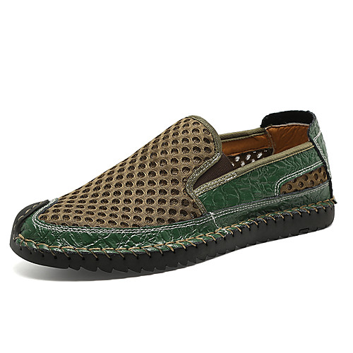 Men's Summer Classic / British Daily Outdoor Loafers & Slip-Ons Walking Shoes Mesh Breathable Wear Proof Dark Brown / Black / Green
Men's Summer Classic / British Daily Outdoor Loafers & Slip-Ons Walking Shoes Mesh Breathable Wear Proof Dark Brown / Black / Green
