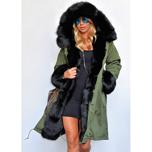 Long Sleeve Coats / Jackets Raccoon Fur / Polyester Wedding Women's Wrap With Cap / Fur
Long Sleeve Coats / Jackets Raccoon Fur / Polyester Wedding Women's Wrap With Cap / Fur