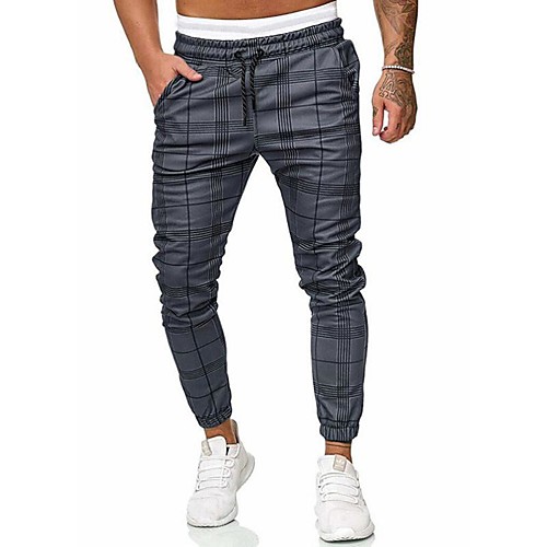 

Men's Basic / Street chic Chinos / wfh Sweatpants Pants - Solid Colored / Striped Gray US32 / UK32 / EU40 US34 / UK34 / EU42 US36 / UK36 / EU44