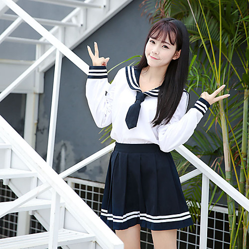 Inspired by Cosplay Schoolgirls Anime Cosplay Costumes Japanese Cosplay Suits School Uniforms Skirts Top Bow For Women's / Bow Tie
Inspired by Cosplay Schoolgirls Anime Cosplay Costumes Japanese Cosplay Suits School Uniforms Skirts Top Bow For Women's / Bow Tie