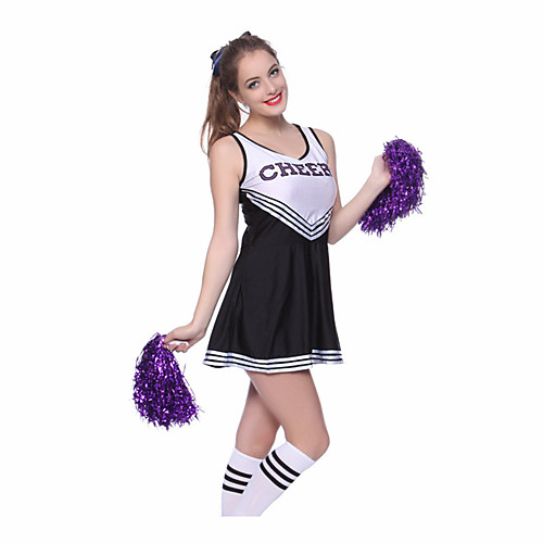 Cheerleader Adults' Women's Party Halloween Performance Halloween Festival / Holiday Polyster Purple / Blue / Black Women's Carnival Costumes Quotes & Sayings / Dress / Dress
Cheerleader Adults' Women's Party Halloween Performance Halloween Festival / Holiday Polyster Purple / Blue / Black Women's Carnival Costumes Quotes & Sayings / Dress / Dress