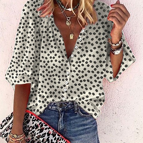 Women's Blouse Shirt Polka Dot Long Sleeve Shirt Collar Tops Basic Top White Black Yellow
Women's Blouse Shirt Polka Dot Long Sleeve Shirt Collar Tops Basic Top White Black Yellow