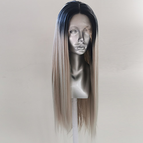 Synthetic Wig Ombre Synthetic Extentions Straight Middle Part with Baby Hair Lace Front Wig Medium Length Ombre Color Synthetic Hair 18-26 inch Women's Women Synthetic Extention Gray
Synthetic Wig Ombre Synthetic Extentions Straight Middle Part with Baby Hair Lace Front Wig Medium Length Ombre Color Synthetic Hair 18-26 inch Women's Women Synthetic Extention Gray