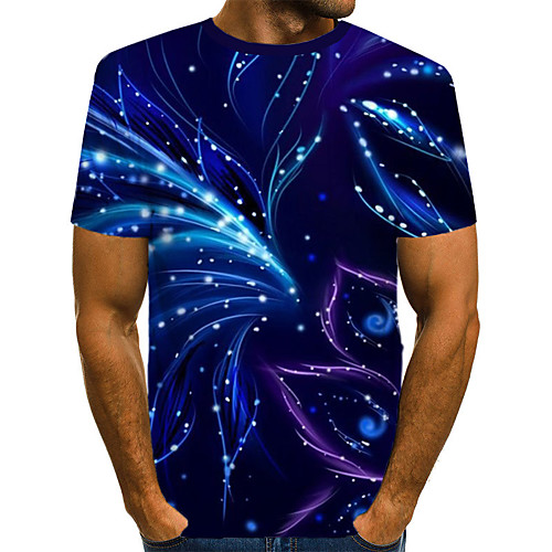 Men's Galaxy 3D Print T-shirt Street chic Exaggerated Going out Round Neck Royal Blue / Short Sleeve
Men's Galaxy 3D Print T-shirt Street chic Exaggerated Going out Round Neck Royal Blue / Short Sleeve