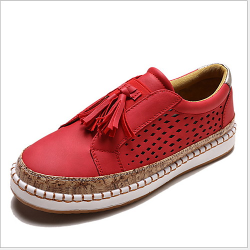 Women's Loafers & Slip-Ons Flat Heel Round Toe Daily PU Tassel Summer Black Red Blue
Women's Loafers & Slip-Ons Flat Heel Round Toe Daily PU Tassel Summer Black Red Blue