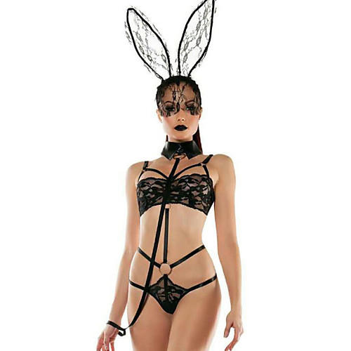 Playboy Bunny Costume Women's Lace Sexy Nightwear Cosplay Costumes Geometric Black M L XL
Playboy Bunny Costume Women's Lace Sexy Nightwear Cosplay Costumes Geometric Black M L XL