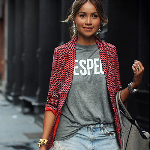 Women's Blazer Striped Classic Style Chic & Modern Nylon Daily Wear EU / US Size Coat Tops Red
Women's Blazer Striped Classic Style Chic & Modern Nylon Daily Wear EU / US Size Coat Tops Red