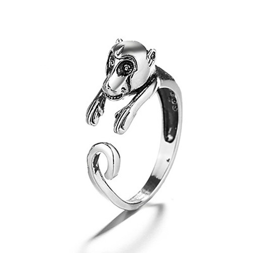 Men's Women's Ring 1pc Silver Copper Circular Vintage Basic Fashion Festival Jewelry Monkey Animal Cool Lovely
Men's Women's Ring 1pc Silver Copper Circular Vintage Basic Fashion Festival Jewelry Monkey Animal Cool Lovely