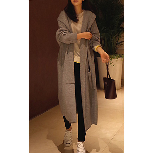 Women's Solid Colored Spring & Fall Coat Long Daily Long Sleeve Acrylic Coat Tops Black
Women's Solid Colored Spring & Fall Coat Long Daily Long Sleeve Acrylic Coat Tops Black