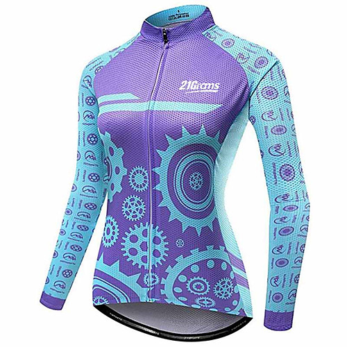 21Grams Women's Long Sleeve Cycling Jersey Winter Blue Bike Jersey Top Mountain Bike MTB Road Bike Cycling Thermal / Warm UV Resistant Breathable Sports Clothing Apparel / Stretchy / Quick Dry
21Grams Women's Long Sleeve Cycling Jersey Winter Blue Bike Jersey Top Mountain Bike MTB Road Bike Cycling Thermal / Warm UV Resistant Breathable Sports Clothing Apparel / Stretchy / Quick Dry
