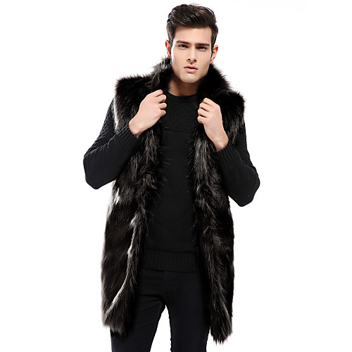 Men's Solid Colored Winter Faux Fur Coat Long Daily Sleeveless Faux Fur Coat Tops Black
Men's Solid Colored Winter Faux Fur Coat Long Daily Sleeveless Faux Fur Coat Tops Black