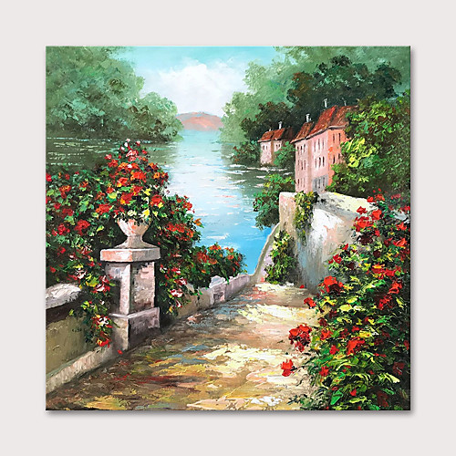Oil Painting Hand Painted Square Floral / Botanical Abstract Landscape Modern Rolled Canvas (No Frame)
Oil Painting Hand Painted Square Floral / Botanical Abstract Landscape Modern Rolled Canvas (No Frame)