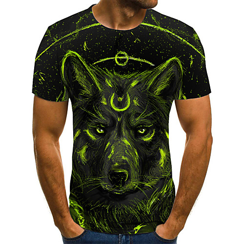 Men's Plus Size 3D Graphic Print T-shirt Street chic Exaggerated Daily Holiday Round Neck Green / Short Sleeve / Animal
Men's Plus Size 3D Graphic Print T-shirt Street chic Exaggerated Daily Holiday Round Neck Green / Short Sleeve / Animal