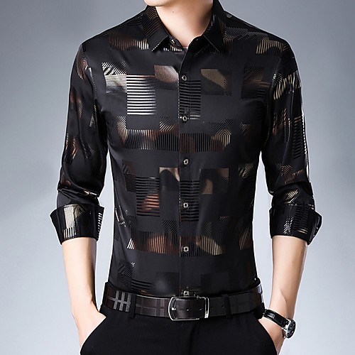 Men's Geometric Shirt Daily White / Black / Purple / Red / Navy Blue / Long Sleeve
Men's Geometric Shirt Daily White / Black / Purple / Red / Navy Blue / Long Sleeve