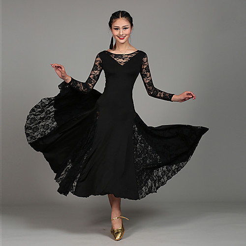 Ballroom Dance Dress Lace Women's Performance Long Sleeve Natural Lace Milk Fiber
Ballroom Dance Dress Lace Women's Performance Long Sleeve Natural Lace Milk Fiber