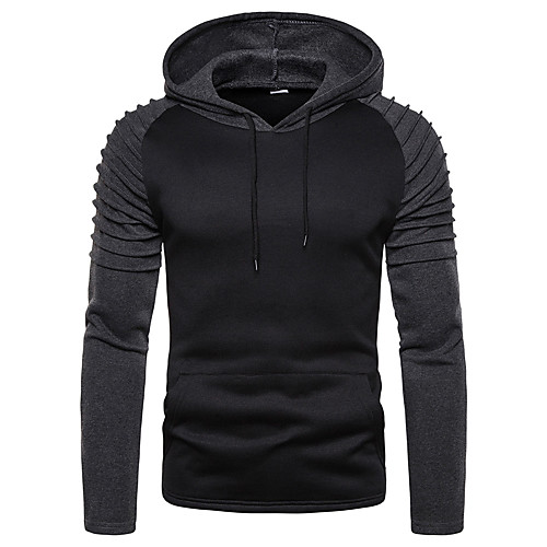 Men's Hoodie Solid Colored Color Block Hooded Daily Weekend Basic Casual Hoodies Sweatshirts Slim Black Gray
Men's Hoodie Solid Colored Color Block Hooded Daily Weekend Basic Casual Hoodies Sweatshirts Slim Black Gray