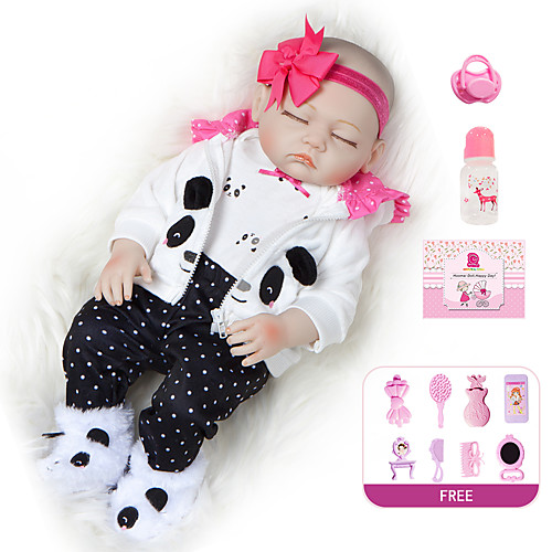 20 inch Reborn Doll Baby Girl Kids / Teen with Clothes and Accessories for Girls' Birthday and Festival Gifts / Full Body Silicone / Full Body Silicone
20 inch Reborn Doll Baby Girl Kids / Teen with Clothes and Accessories for Girls' Birthday and Festival Gifts / Full Body Silicone / Full Body Silicone