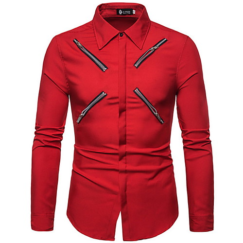 Men's Solid Colored Shirt Daily White / Black / Red / Navy Blue / Long Sleeve
Men's Solid Colored Shirt Daily White / Black / Red / Navy Blue / Long Sleeve