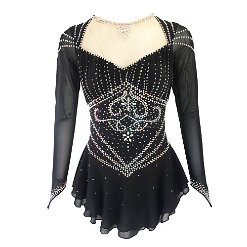 21Grams Figure Skating Dress Women's Girls' Ice Skating Dress Black Violet Sky Blue Open Back Spandex Stretch Yarn High Elasticity Training Skating Wear Solid Colored Classic Crystal / Rhinestone
21Grams Figure Skating Dress Women's Girls' Ice Skating Dress Black Violet Sky Blue Open Back Spandex Stretch Yarn High Elasticity Training Skating Wear Solid Colored Classic Crystal / Rhinestone
