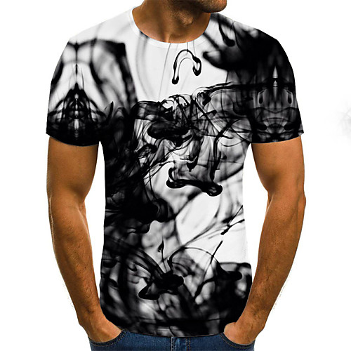 Men's T shirt Graphic Abstract Plus Size Pleated Print Short Sleeve Daily Tops Streetwear Exaggerated Black
Men's T shirt Graphic Abstract Plus Size Pleated Print Short Sleeve Daily Tops Streetwear Exaggerated Black