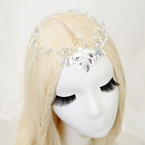 

Crystal / Imitation Pearl / Paillette Headpiece with Crystal / Faux Pearl / Paillette 1 Piece Wedding Headpiece