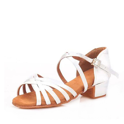 Girls' Dance Shoes Satin Latin Shoes Crystals Heel Thick Heel Customizable Black / Brown / White
Girls' Dance Shoes Satin Latin Shoes Crystals Heel Thick Heel Customizable Black / Brown / White