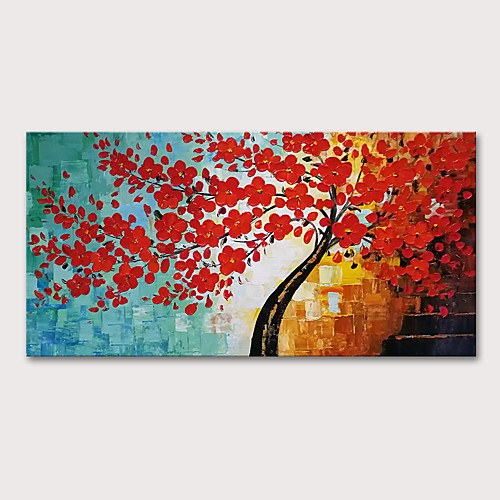 Oil Painting Hand Painted Horizontal Floral / Botanical Abstract Landscape Modern Stretched Canvas 
Oil Painting Hand Painted Horizontal Floral / Botanical Abstract Landscape Modern Stretched Canvas