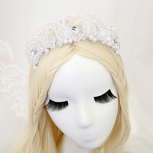 

Crystal / Imitation Pearl / Paillette Headpiece with Crystal / Faux Pearl / Paillette 1 Piece Wedding Headpiece