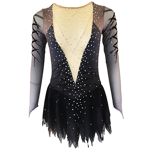 21Grams Figure Skating Dress Women's Girls' Ice Skating Dress Black / White Open Back Spandex Micro-elastic Training Skating Wear Classic Crystal / Rhinestone Long Sleeve Ice Skating Figure Skating
21Grams Figure Skating Dress Women's Girls' Ice Skating Dress Black / White Open Back Spandex Micro-elastic Training Skating Wear Classic Crystal / Rhinestone Long Sleeve Ice Skating Figure Skating