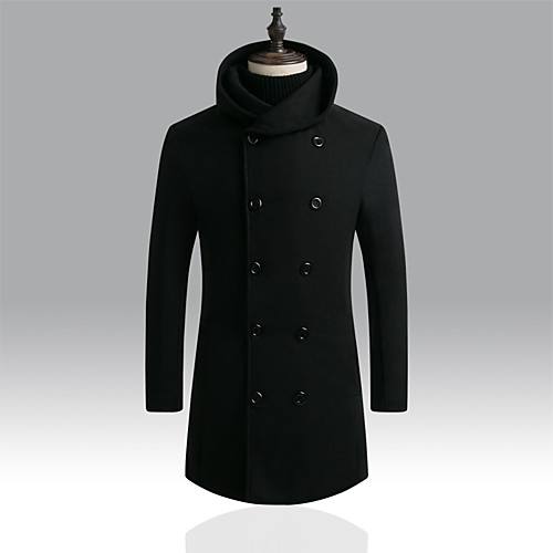 Men's Solid Colored Basic Fall & Winter Trench Coat Long Daily Long Sleeve Polyester Coat Tops Black
Men's Solid Colored Basic Fall & Winter Trench Coat Long Daily Long Sleeve Polyester Coat Tops Black