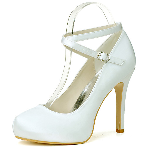 Women's Wedding Shoes Stiletto Heel Round Toe Sexy Wedding Party & Evening Satin Solid Colored White Black Purple
Women's Wedding Shoes Stiletto Heel Round Toe Sexy Wedding Party & Evening Satin Solid Colored White Black Purple