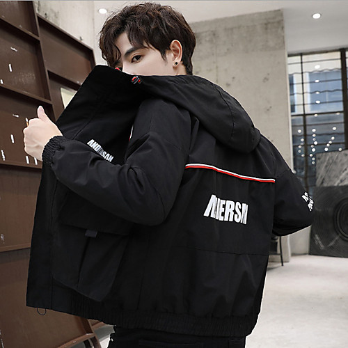Men's Color Block Fall Jacket Regular Daily Long Sleeve Polyester Coat Tops Black
Men's Color Block Fall Jacket Regular Daily Long Sleeve Polyester Coat Tops Black