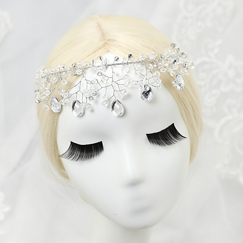 

Crystal / Rhinestone / Paillette Headdress with Rhinestone / Crystal / Paillette 1 Piece Wedding Headpiece