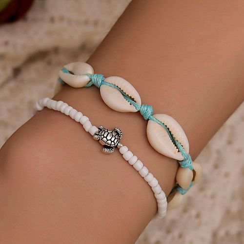 2pcs Women's Bracelet Braided Shell Fashion Fabric Bracelet Jewelry Blue For Street
2pcs Women's Bracelet Braided Shell Fashion Fabric Bracelet Jewelry Blue For Street