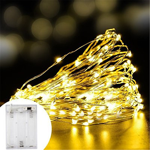 

2m Flexible LED Light Strips String Lights 20 LEDs SMD 0603 1pc Warm White White Multi Color Valentine's Day Christmas Waterproof Party Decorative AA Batteries Powered